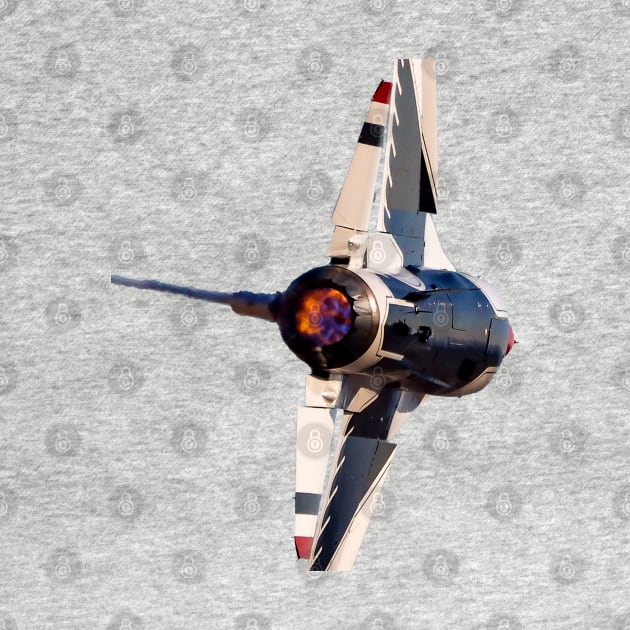 Thunderbird F-16C Afterburner no background by acefox1